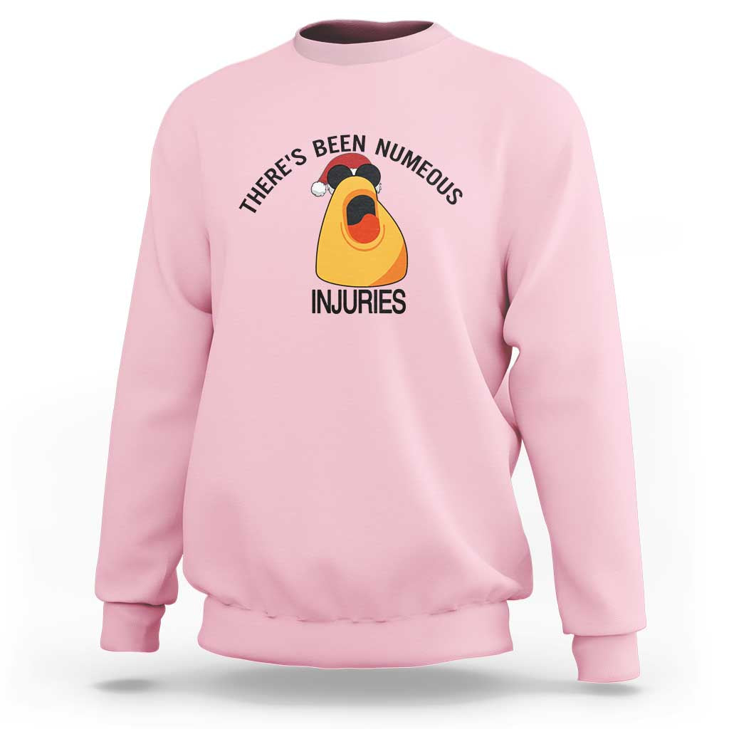 Marcus The Worm Christmas Meme Sweatshirt There Is Been Numeous Injuries - Wonder Print Shop