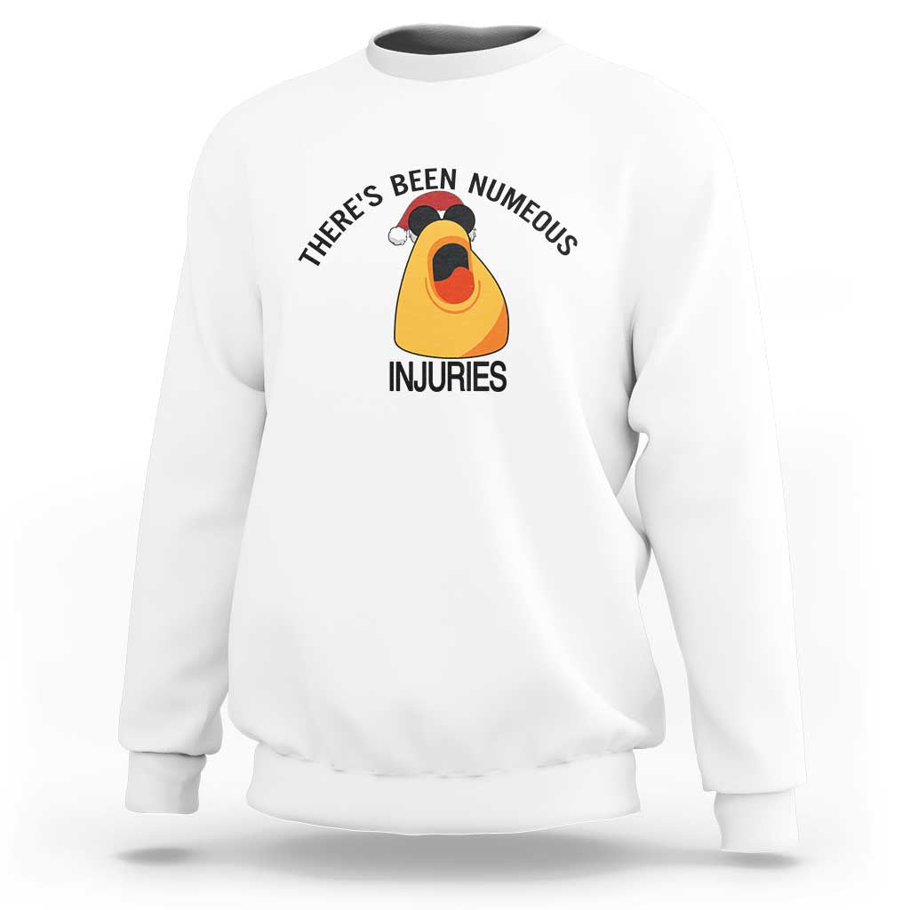 Marcus The Worm Christmas Meme Sweatshirt There Is Been Numeous Injuries - Wonder Print Shop