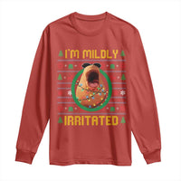 Marcus The Worm Christmas Meme Long Sleeve Shirt Funny Brain Rot Xmas - Wonder Print Shop