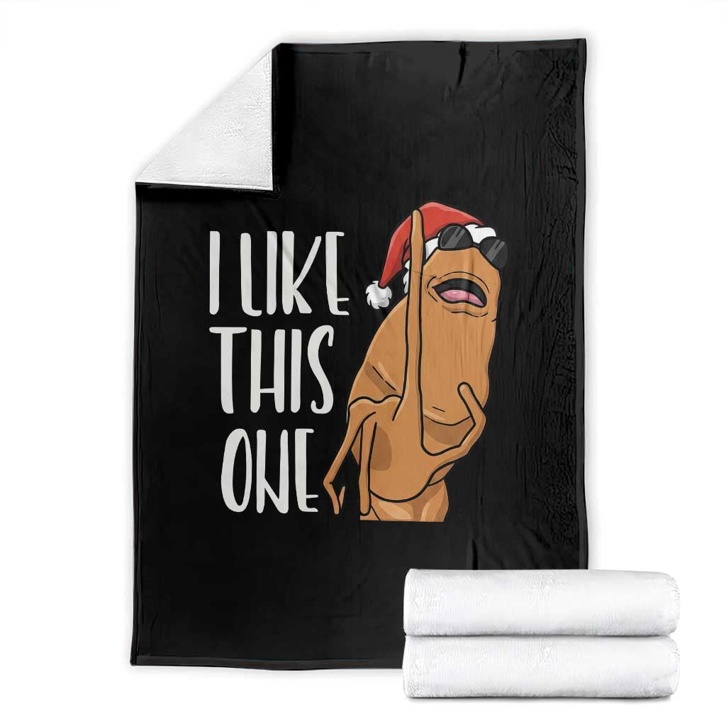 Marcus The Worm Christmas Meme Throw Blanket I Like This One - Wonder Print Shop