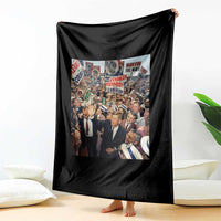 John F Kennedy American President History Throw Blanket