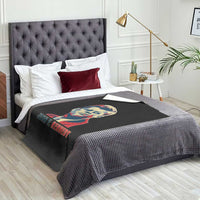 John F Kennedy American Flag US President Throw Blanket