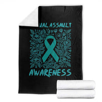 Sexual Assault Awareness Month Throw Blanket