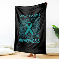 Sexual Assault Awareness Month Throw Blanket