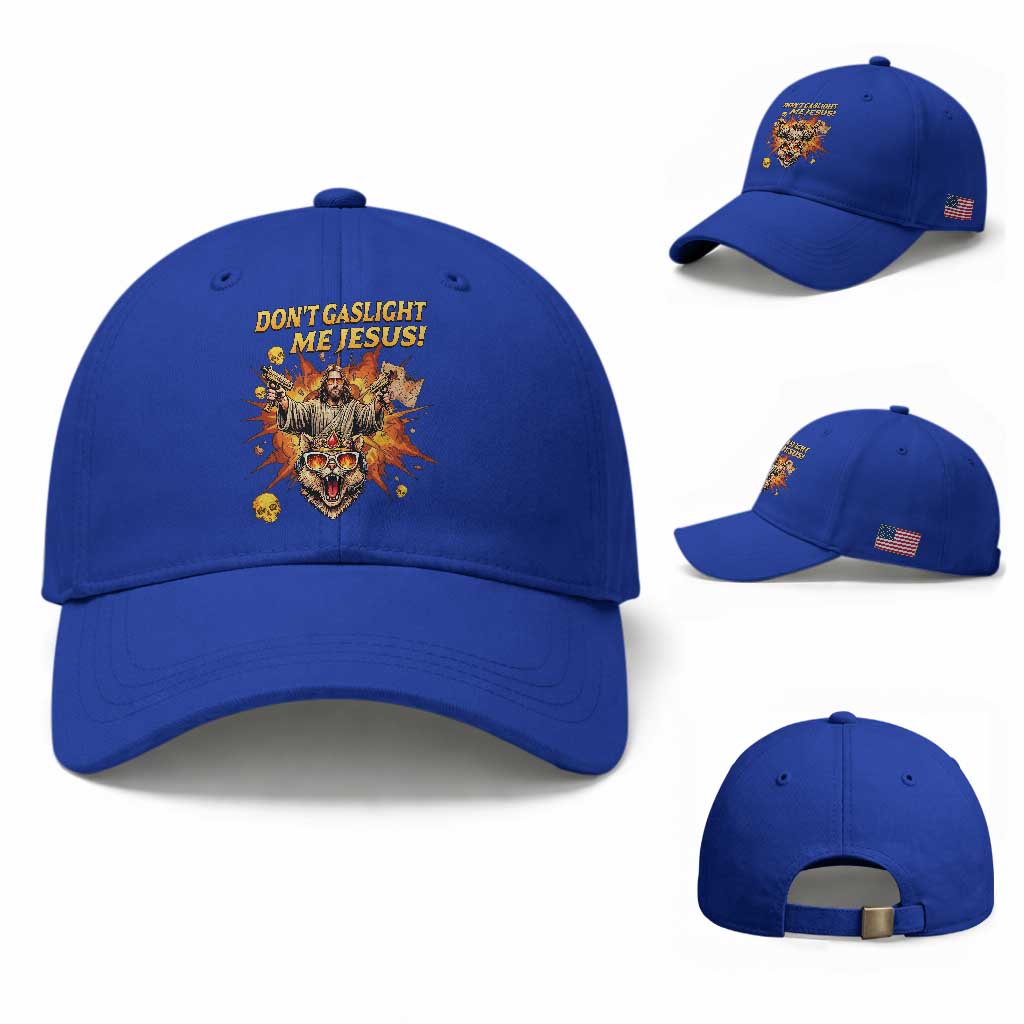 Don't Gaslight Me Jesus Baseball Cap Funny Princess Cat Sci-Fi Book Lover