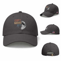 Copy Moon Joy Baseball Cap Funny Lunar Quote Graphic