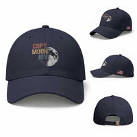 Copy Moon Joy Baseball Cap Funny Lunar Quote Graphic