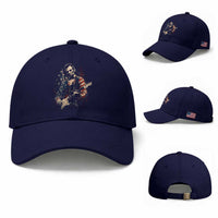 Abraham Lincoln Playing Guitar 4th of July Baseball Cap