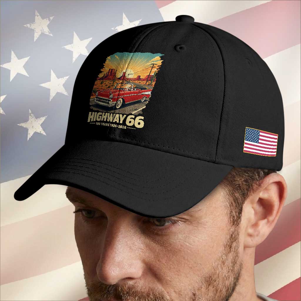 Vintage Highway 66 100th Anniversary Souvenir Baseball Cap