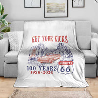 Highway 66 Get Your Kicks Centennial Road Trip 1926-2026 Throw Blanket