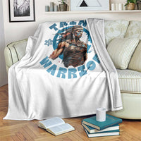 Taino Warrior Boricua Boriken Pride Indigenous Puerto Rican Throw Blanket - Wonder Print Shop