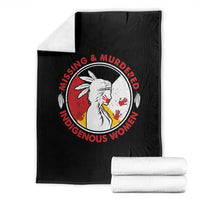 MMIW Missing and Murdered Indigenous Women Red Hand Throw Blanket - Wonder Print Shop