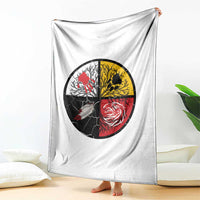 Native American Medicine Wheel MMIW Throw Blanket - Wonder Print Shop