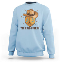 Yee Haw Nukkah Sweatshirt Funny Cowboy Hanukkah - Wonder Print Shop