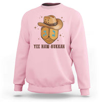 Yee Haw Nukkah Sweatshirt Funny Cowboy Hanukkah - Wonder Print Shop