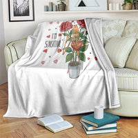 Marcus The Worm Valentine Meme Throw Blanket I Am Senstive - Wonder Print Shop