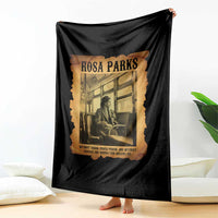 Rosa Parks Quote Throw Blanket Black Movement Protest - Wonder Print Shop