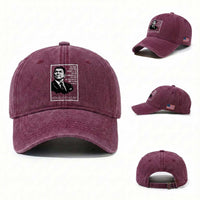 Ronald Reagan Quote Washed Cotton Baseball Cap American Flag US President