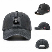 Ronald Reagan Quote Washed Cotton Baseball Cap American Flag US President