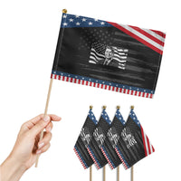Ronald Reagan America Flag US President Patriotic Handheld Flag