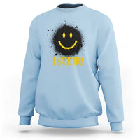 I Hate You Sweatshirt Funny Smile Face Emoticon Meme
