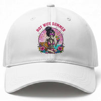 Hot Wife Summer Baseball Cap Funny Newlywed Skeleton