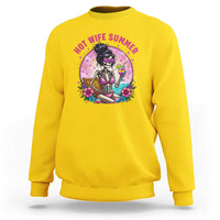 Hot Wife Summer Sweatshirt Funny Newlywed Skeleton