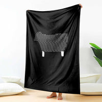 Found Minimalist Sheep Throw Blanket Christian Psalm 23 Lamb