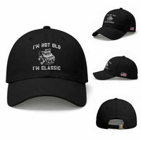 I'm Not Old I'm Classic Baseball Cap Flathead V8 Engine Silhouette