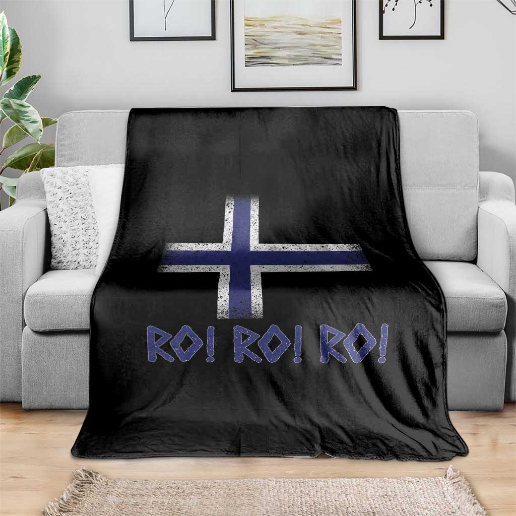 Ro Ro Norge Norway Norwegian Flag Throw Blanket