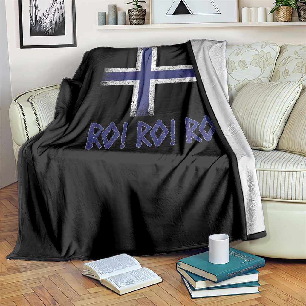 Ro Ro Norge Norway Norwegian Flag Throw Blanket