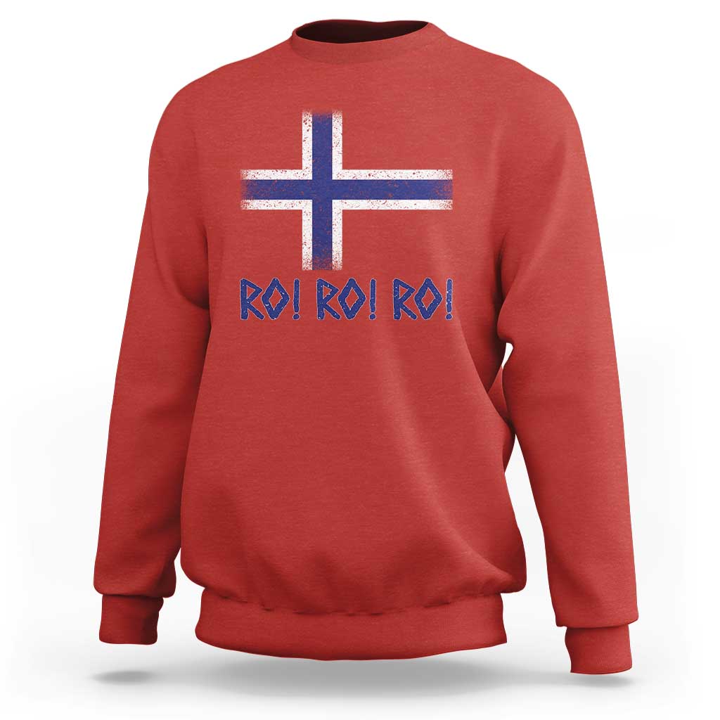 Ro Ro Norge Norway Norwegian Flag Sweatshirt