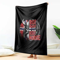 Ro Ro Norge Norway Flag Throw Blanket Cool Norwegian Viking