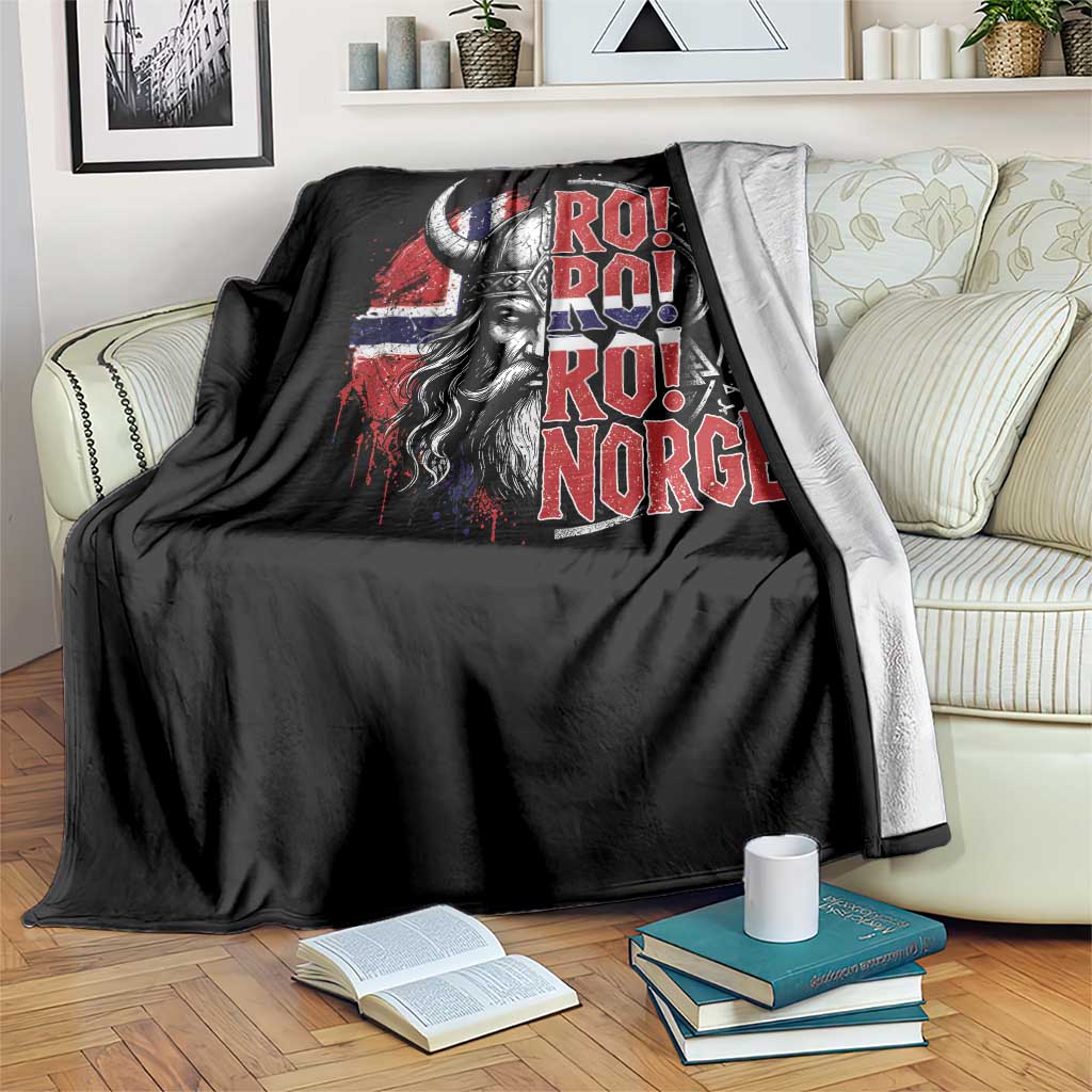 Ro Ro Norge Norway Flag Throw Blanket Cool Norwegian Viking