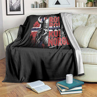 Ro Ro Norge Norway Flag Throw Blanket Cool Norwegian Viking