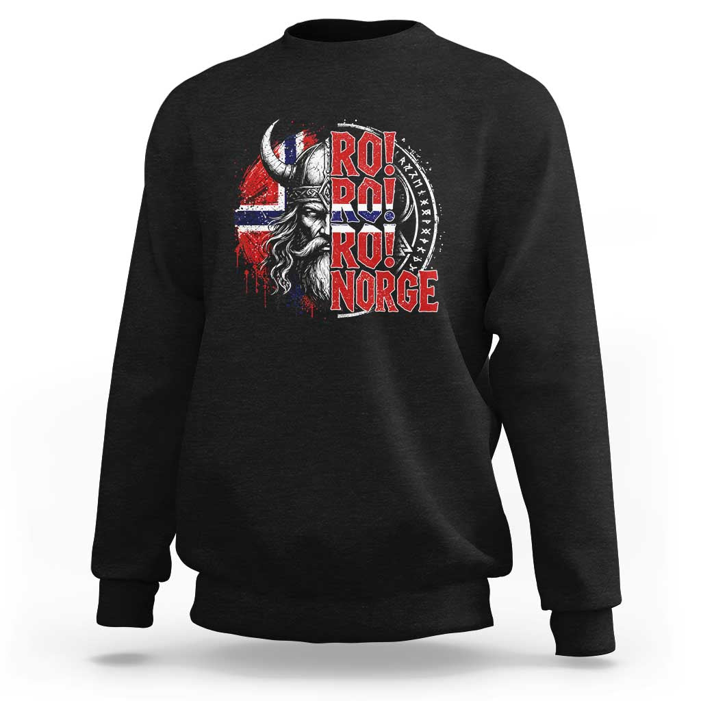 Ro Ro Norge Norway Flag Sweatshirt Cool Norwegian Viking
