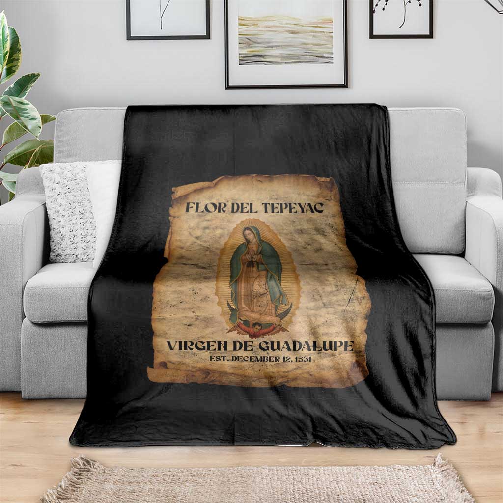 Virgin Mary Throw Blanket Our Lady Virgen De Guadalupe - Wonder Print Shop