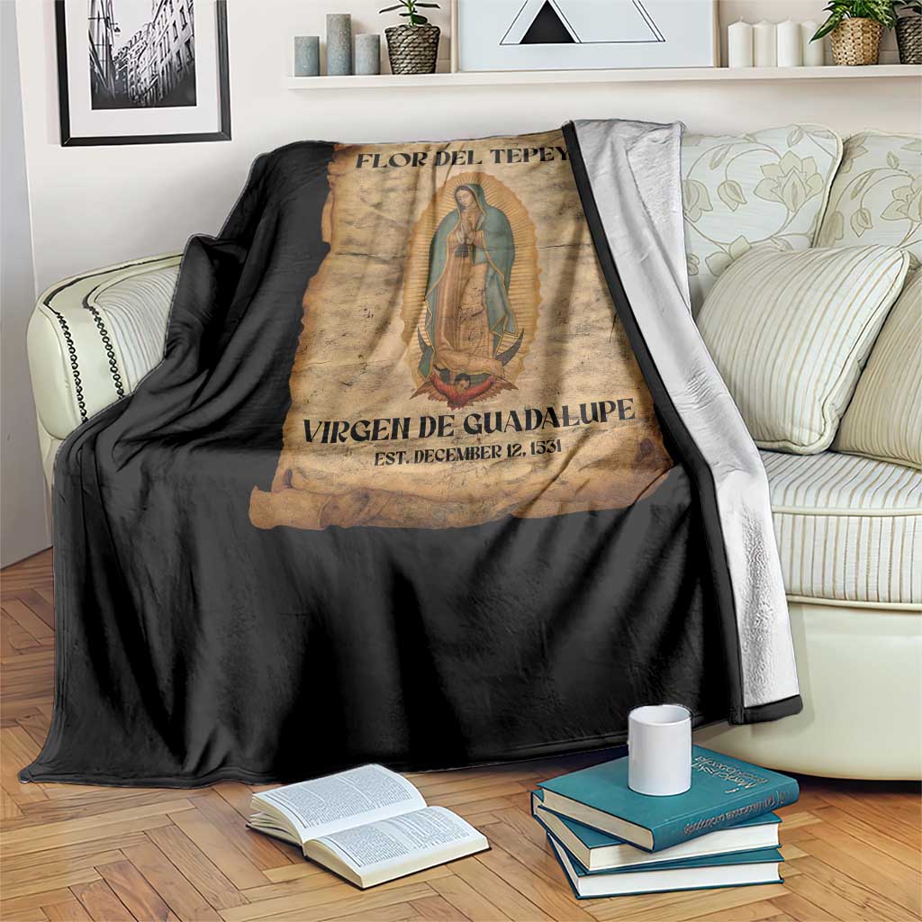 Virgin Mary Throw Blanket Our Lady Virgen De Guadalupe - Wonder Print Shop