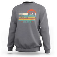Dad Level Unlocked Sweatshirt Funny New Dad Gaming Gamer 2026