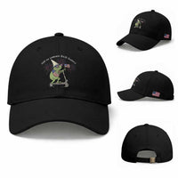 New Dad Frog 4th of July Baseball Cap Off to Commit Dad Foolery