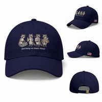 Funny Raccoon Dad Baseball Cap Just Doing My Daddy Things