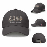 Funny Raccoon Dad Baseball Cap Just Doing My Daddy Things