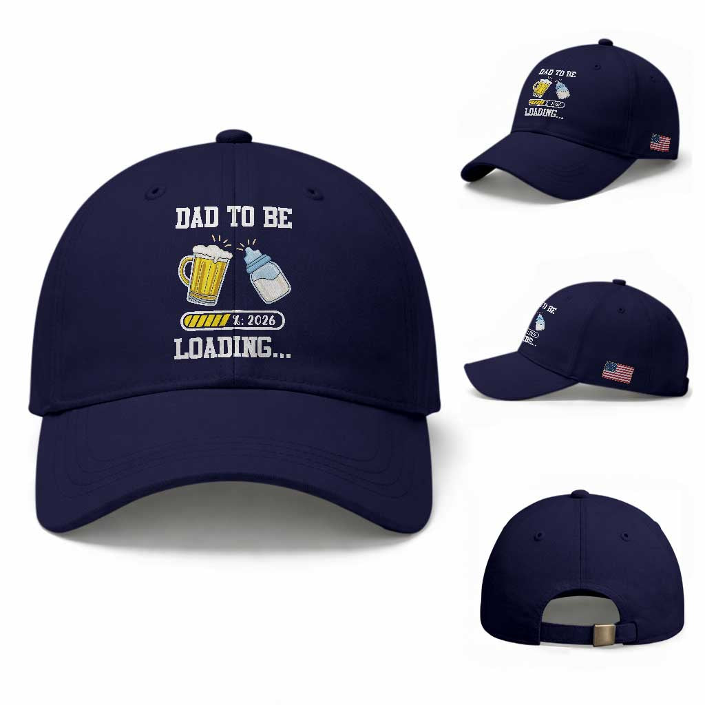 Dad to Be 2026 Baseball Cap Funny Pregnancy Reveal