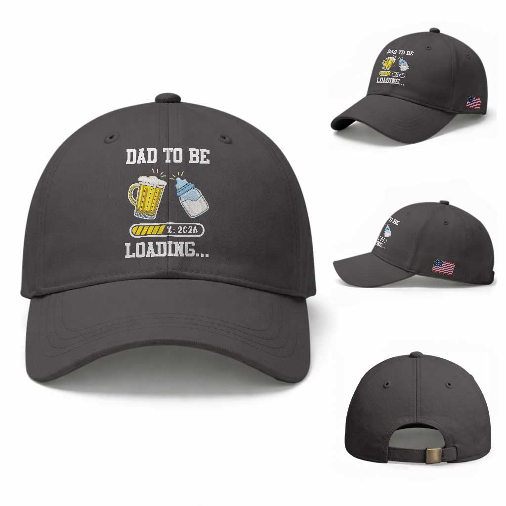 Dad to Be 2026 Baseball Cap Funny Pregnancy Reveal
