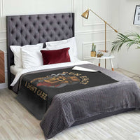 Funny Skull Sarcastic Throw Blanket Fun Fact I Don Not Care - Wonder Print Shop