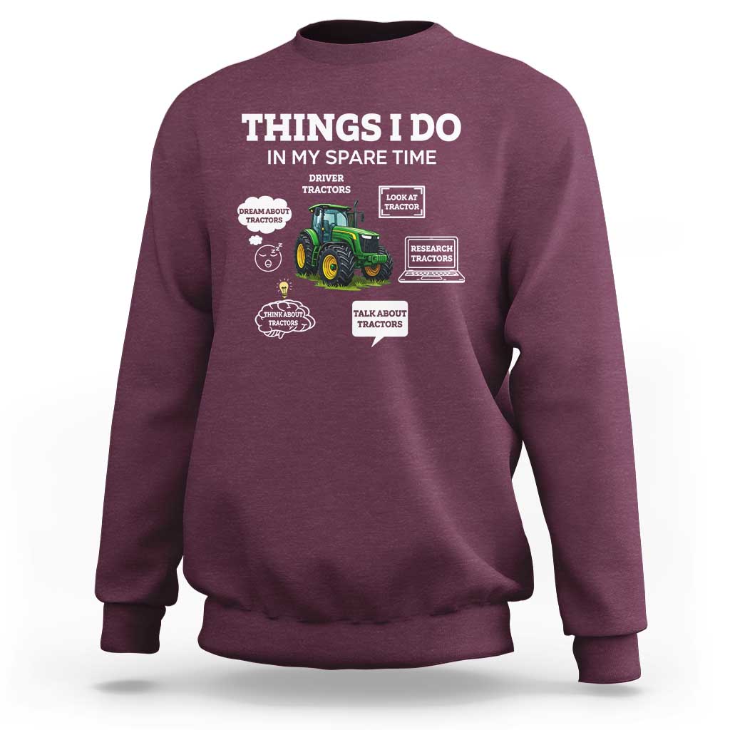 Funny Farmers Sweatshirt Things I Do In My Spare Time - Wonder Print Shop