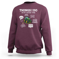 Funny Farmers Sweatshirt Things I Do In My Spare Time - Wonder Print Shop