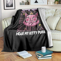 Queef Queen Cat Meme Throw Blanket Funny Inappropriate Adult Humor - Wonder Print Shop