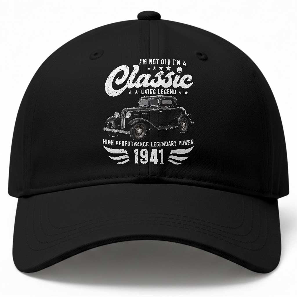 85th Birthday Classic Car For Legends Born In 1941 Baseball Cap Vintage Classic Hot Rod Coupe