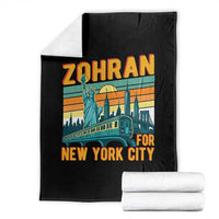 Zohran Mamdani NYC Mayor Throw Blanket - Wonder Print Shop